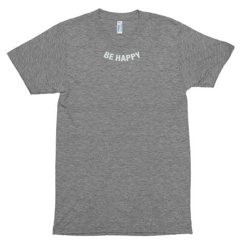 Image of Men's Be Happy Short Sleeve T-Shirt-StruggleBear