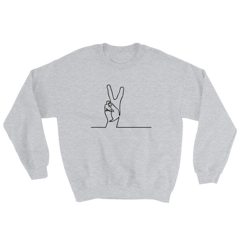 Image of Peace Black Sweatshirt-StruggleBear